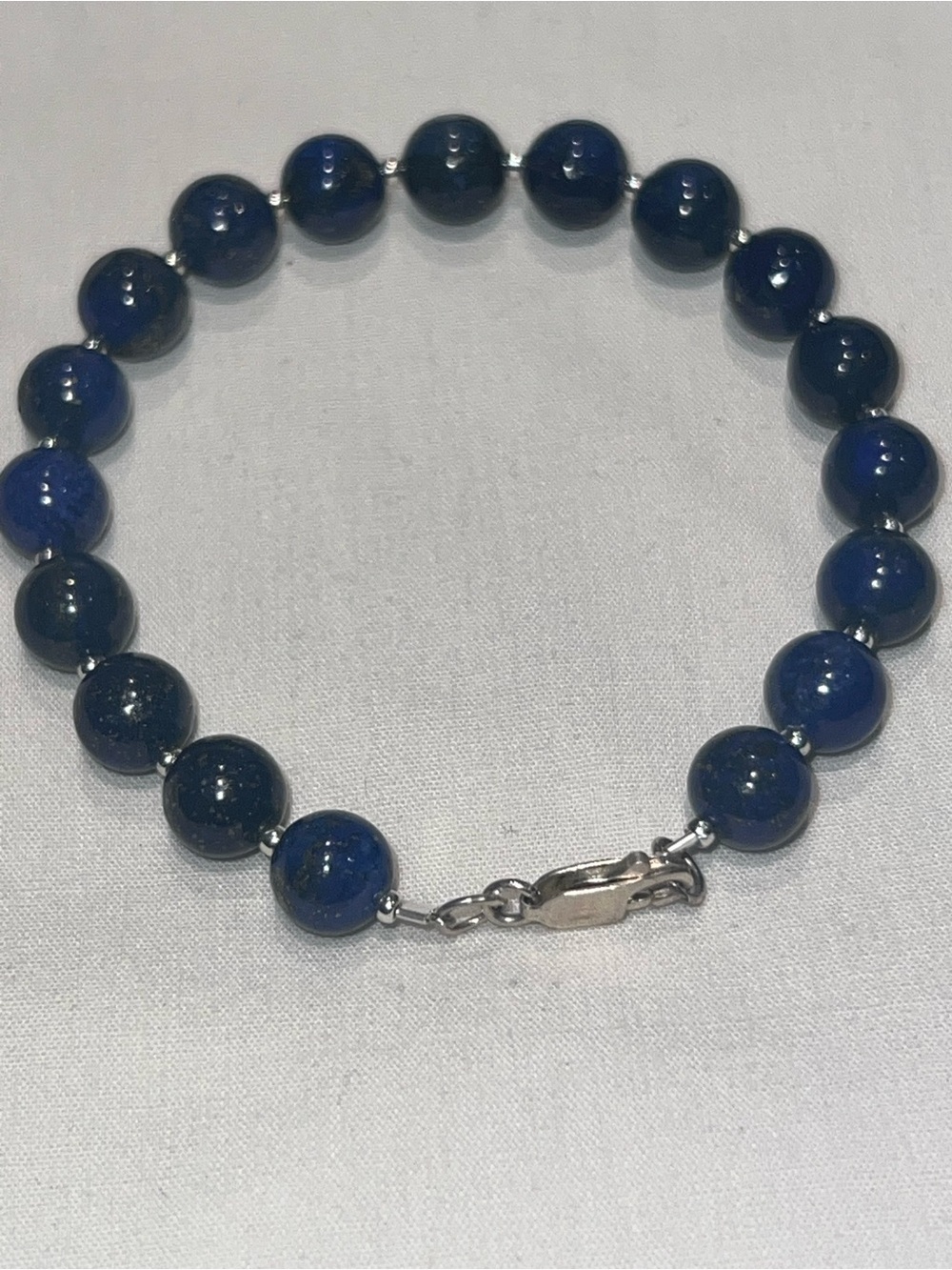 Blue lapis sterling silver Bracelet